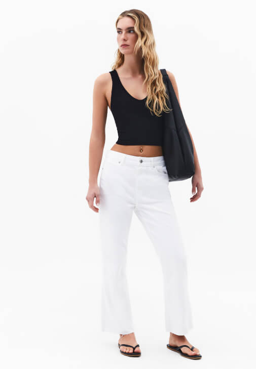 Crop Top ve Pantolon Kombini