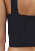 Bayan Siyah Seamless Crop Top