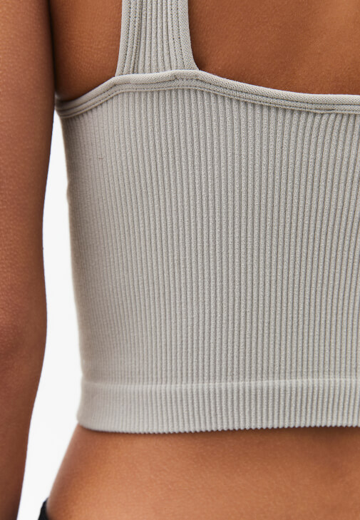 Crop Top ve Seamless Tayt Kombini
