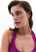 Bayan Mor Seamless Jakarlı Crop Top