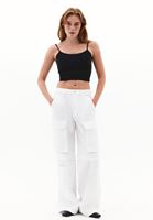 Bayan Siyah Askılı Crop Atlet ( TENCEL™ )