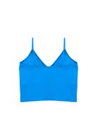 Bayan Mavi Askılı Crop Atlet