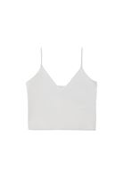 Bayan Beyaz Askılı Crop Atlet