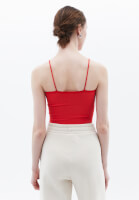 Bayan Pembe Askılı Crop Atlet