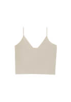 Bayan Bej Askılı Crop Atlet