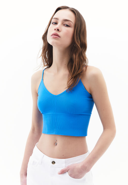 Crop Atlet ve Orta Bel Pantolon Kombini