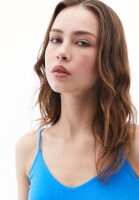 Bayan Mavi Askılı Crop Atlet