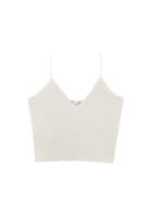 Bayan Bej Askılı Crop Atlet