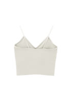 Bayan Bej Askılı Crop Atlet