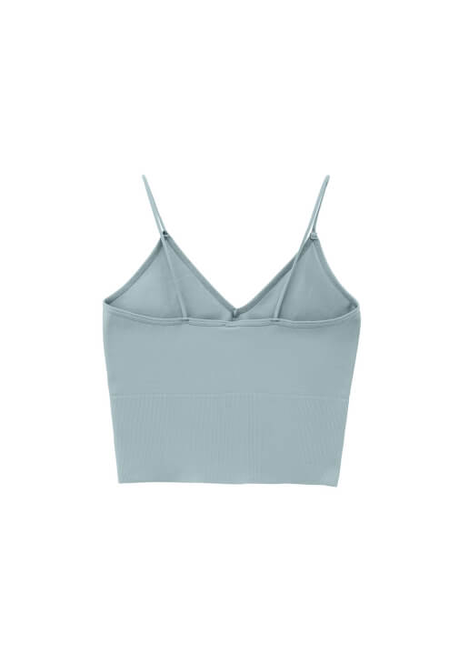 Askılı Crop Atlet ve Straight-Fit Pantolon Kombini