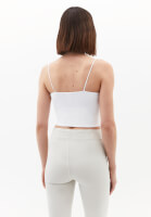 Bayan Beyaz Askılı Crop Atlet