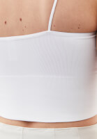 Bayan Beyaz Askılı Crop Atlet