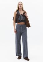 Bayan Kahverengi Askılı Crop Atlet