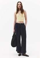 Bayan Sarı Askılı Crop Atlet