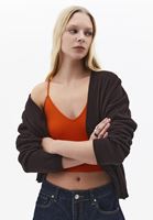 Bayan Turuncu Askılı Crop Atlet