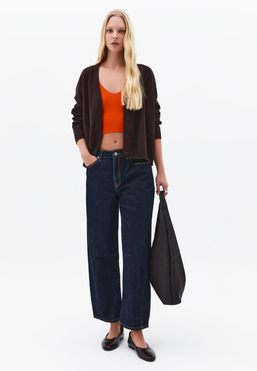  Crop Askılı Atlet ve Pantolon Kombini