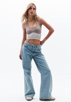 Bayan Çok Renkli Jakarlı Dikişsiz Crop Atlet