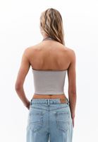 Bayan Çok Renkli Jakarlı Dikişsiz Crop Atlet