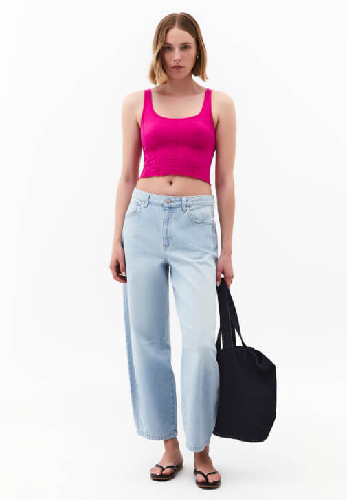  Seamless Atlet ve Denim Kombini