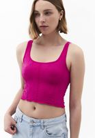 Bayan Pembe Seamless U Yaka Atlet