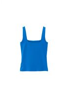 Bayan Mavi Pamuklu Kare Yaka Atlet