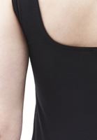 Bayan Siyah Pamuklu Kare Yaka Atlet