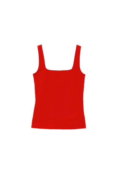 Kare Yaka Atlet ve Barrel-Fit Denim Kombini