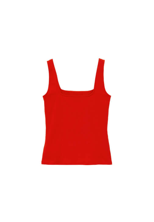 Kare Yaka Atlet ve Barrel-Fit Denim Kombini