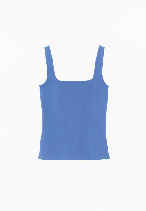 Pamuklu Atlet ve Orta Bel Denim Kombini