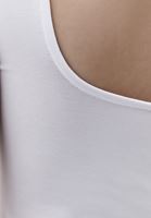 Bayan Beyaz Pamuklu Kare Yaka Atlet