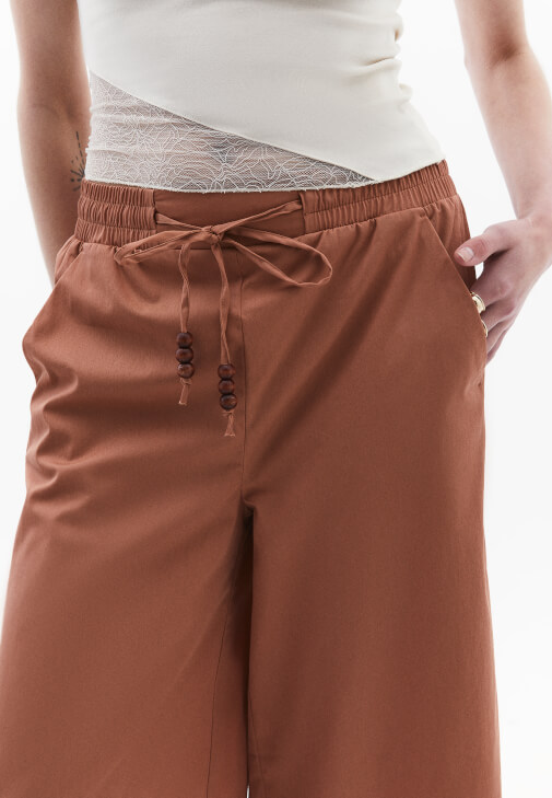 Culotte Pantolon ve Dantelli Atlet Kombini
