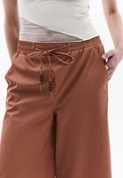 Bayan Kahverengi Ultra Yüksek Bel Culotte Pantolon