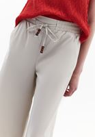 Bayan Krem Ultra Yüksek Bel Culotte Pantolon