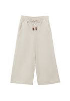 Bayan Krem Ultra Yüksek Bel Culotte Pantolon