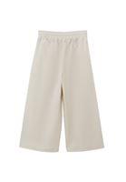 Bayan Krem Ultra Yüksek Bel Culotte Pantolon