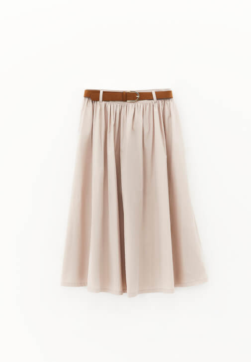 Ultra Yüksek Bel Kemerli Etek - Görsel 6