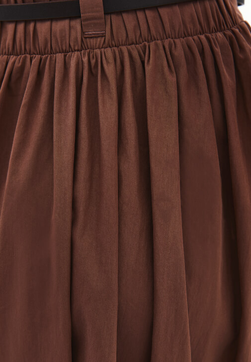 Kemerli Uzun Etek ve Atlet Kombini