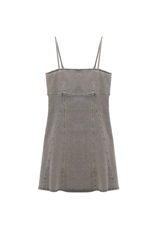 Denim Elbise ve Babet Kombini