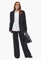 Bayan Beyaz Pile Detaylı Gömlek