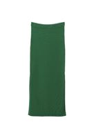 Bayan Yeşil Orta Bel Triko Etek