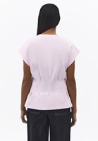 Bayan Pembe Bel Detaylı Tişört