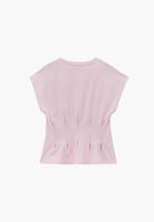 Bayan Pembe Bel Detaylı Tişört