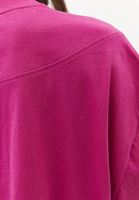 Bayan Pembe Oversize Crop Tişört