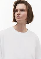 Bayan Beyaz Oversize Crop Tişört