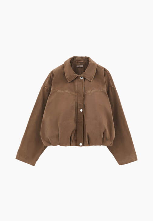 Bomber Ceket ve Mom-Fit Pantolon Kombini