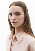 Bayan Pembe Cep Detaylı Oversize Gömlek