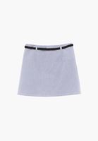 Bayan Çok Renkli Çizgili Şort Etek