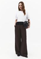 Bayan Beyaz Dantel Detaylı Tişört