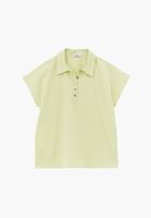 Bayan Yeşil Polo Yaka Düğmeli Tişört