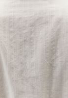 Bayan Krem V Yaka Düğmeli Bluz